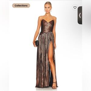 Retrofete Waldorf Bronze Full Length Gown